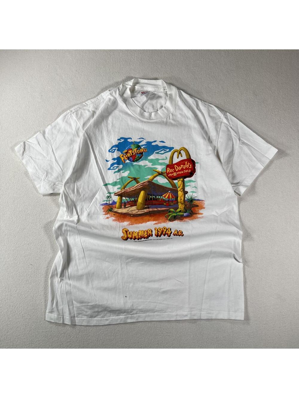 Vintage 1994 The Flintstones Mc Donalds Tee